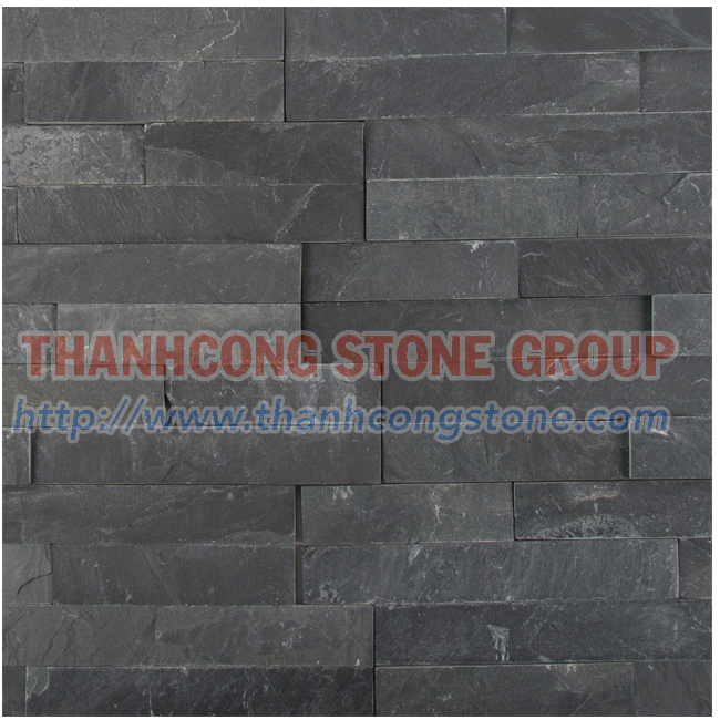 Black Slate Stone Panel 02